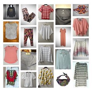20 Piece Women’s Clothing Bundle Tops S M L Reseller Lot Spring Mix EUC